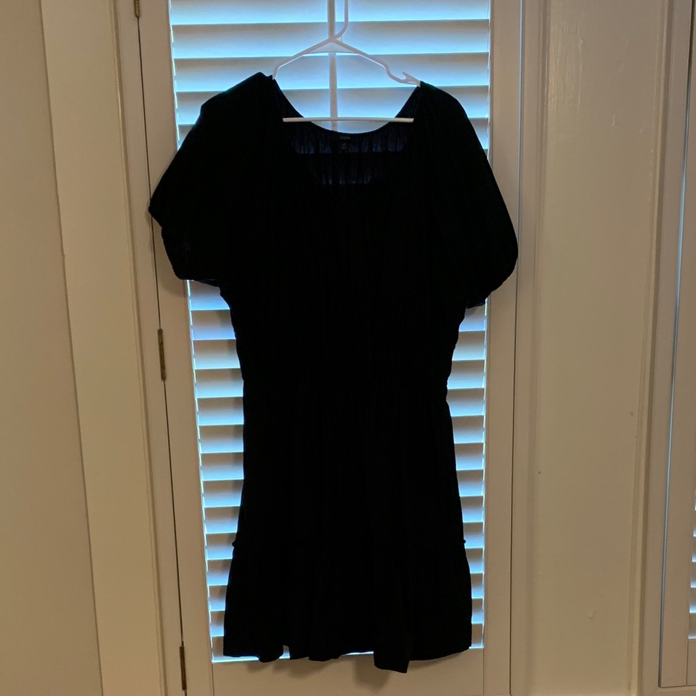 J. Crew Elegant Black Mini Dress